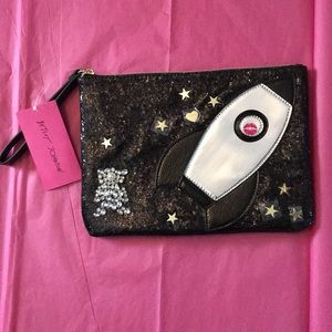 NWT!! Betsey Johnson Bling Rocket Ship Wristlet!🚀